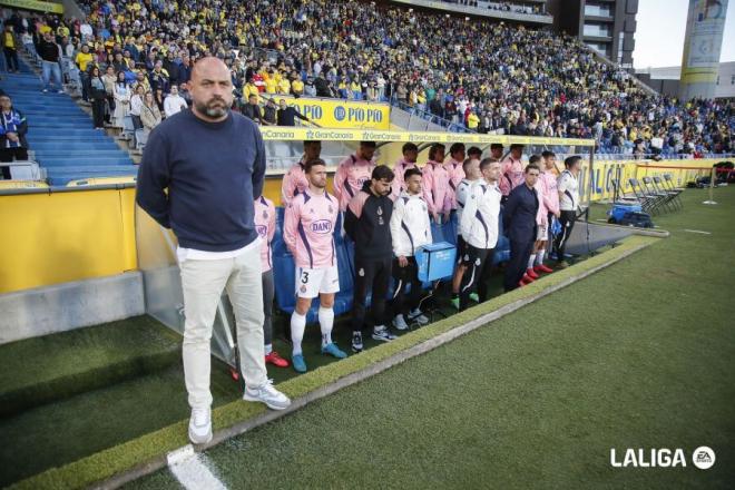 Manolo González, antes del Las Palmas-Espanyol (Foto: LALIGA).