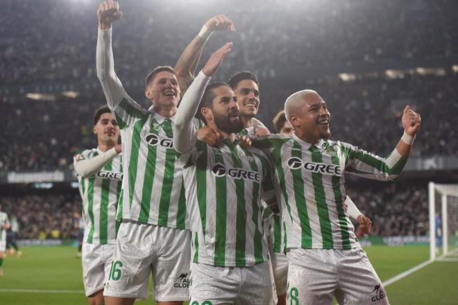 La celebración del gol de Isco contra el Rayo (Foto: Kiko Hurtado)