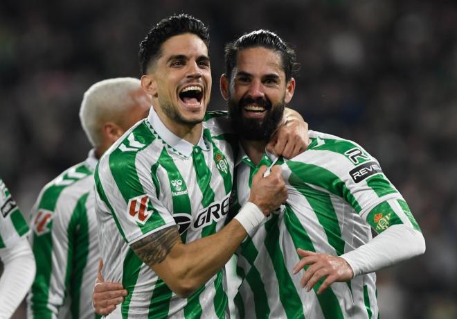 La celebración del gol de Isco contra el Rayo (Foto: Kiko Hurtado)