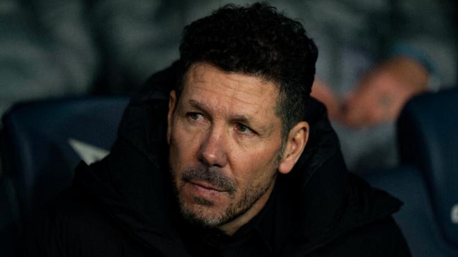 Simeone en el banquillo del Atlético de Madrid (Cordon Press)