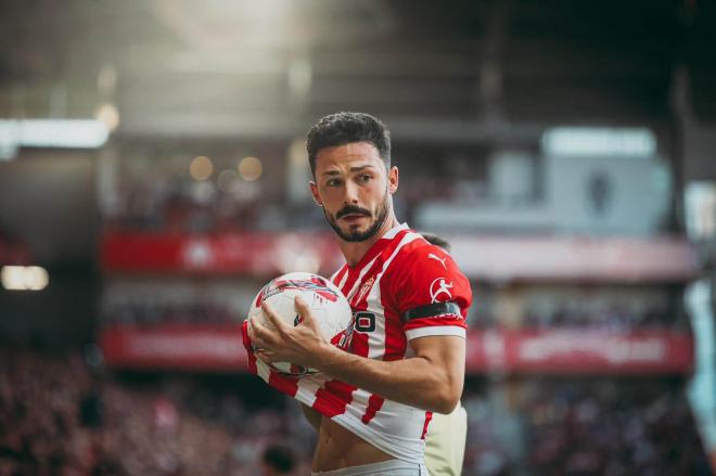 Jesús Bernal, en un partido del Sporting (Foto: Sporting).