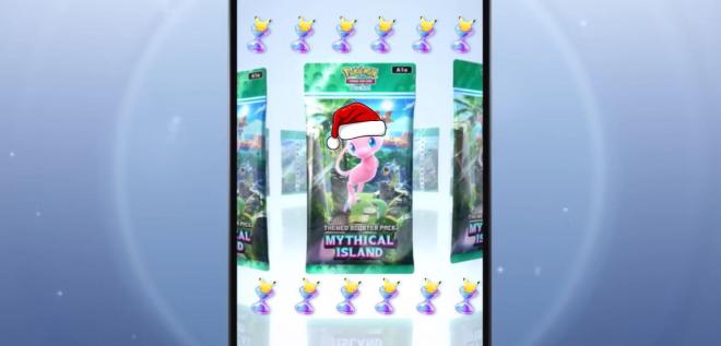 La entrega de cartas es una constante en Pokémon Pocket durante Navidad.