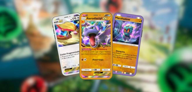 Pidgeot y Marshadow, los aliados indispensables de Aerodactyl en Pokémon Pocket.