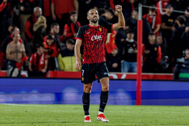 Vedat Muriqi celebrando un gol con el Mallorca (Foto: Cordon Press).