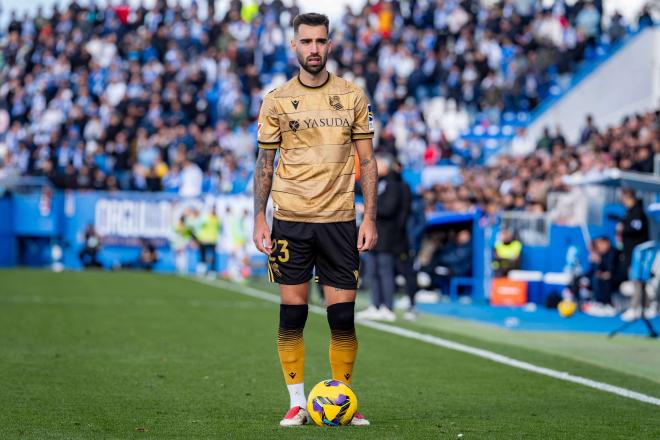 Brais Méndez, en un partido de la Real Sociedad (Foto: Cordon Press).