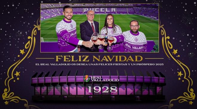 Felicitación navideña (Foto: Real Valladolid).