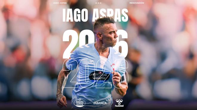 Iago Aspas renueva con el Celta de Vigo (Foto: Celta).