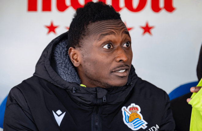 Sadiq Umar, con la Real Sociedad (Foto: Cordon Press).