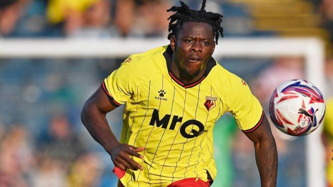 Kwadwo Baah, durante un partido con el Watford (Foto: BBC).