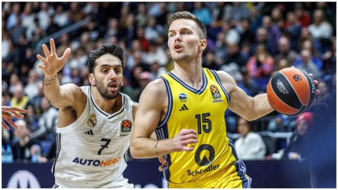 Facundo Campazzo, durante el Alba Berlín-Real Madrid. (Fuente: Cordon Press)