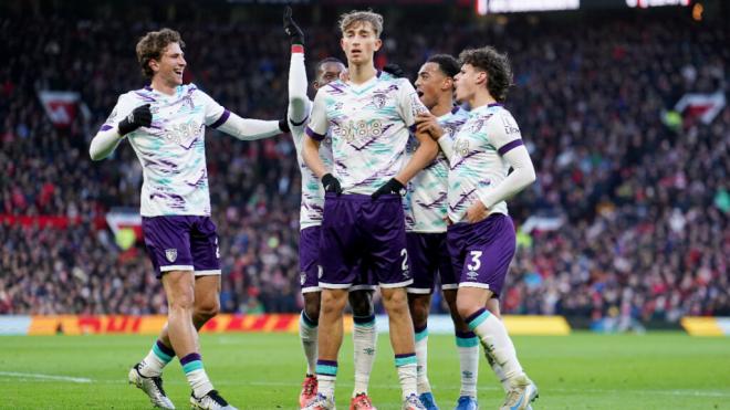 Dean Huijsen celebrando un gol con el Bournemouth (Cordon Press)