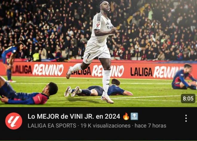 Así era el montaje de Vinicius (LaLiga EA Sports)