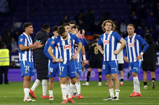 Javi Puado celebra un gol con el Espanyol (Foto: Cordon Press).