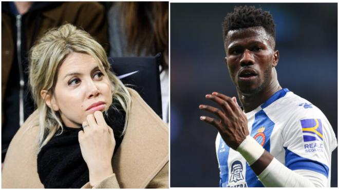 Wanda Nara y Keita Baldé. (Fuente: Cordon Press)