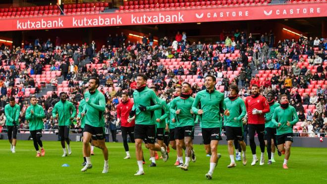 Entrenamiento ante la afición en San Mamés por Navidad (Foto: Athletic Club).