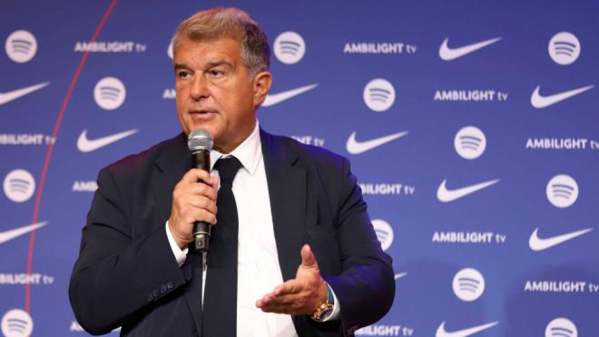 Joan Laporta, en un acto del FC Barcelona (Cordon Press)