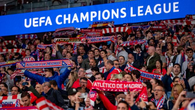 Aficionados del Atlético de Madrid en el Metropolitano (Cordon Press)