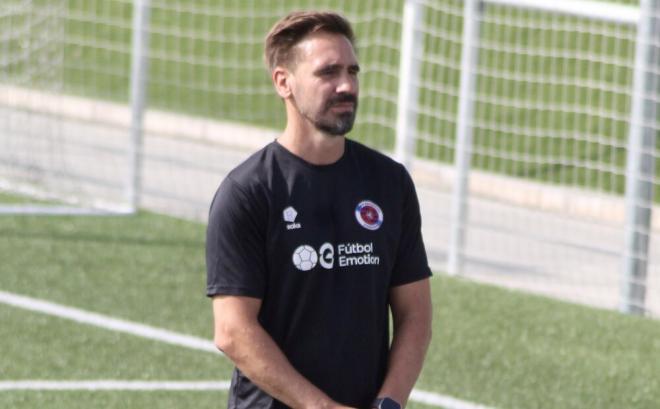 Borja Fernández, como entrenador en el Ourense (Foto: UD Ourense).