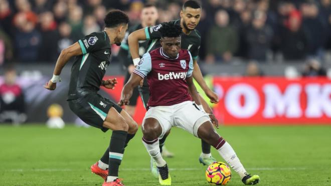 Mohammed Kudus durante un partido del West Ham (Fuente: Cordon Press)