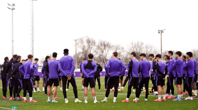 Entrenamiento de Navidad (Foto: Real Valladolid).