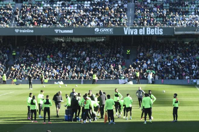 Imagen del entrenamiento del Betis (foto: Kiko Hurtado).