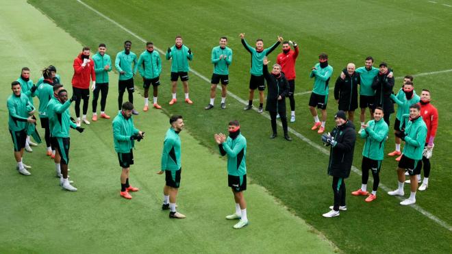 Sesión de trabajo de la primera plantilla en Lezama (Foto: Athletic Club).