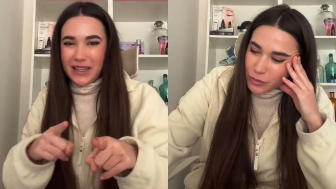 Fotomontaje de la farmacéutica @claudialvega en un vídeo de TikTok (Foto: @claudialvega)