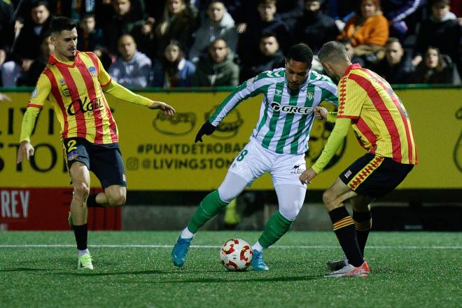 Vitor Roque en el anterior partido de Copa del Betis (foto: Cordón Press).