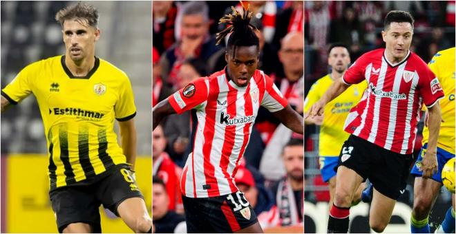 Javi Martínez, Nico Williams y Ander Herrera.