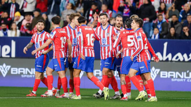 El Atlético de Madrid celebra un gol frente al Marbella ('X' Atleti)