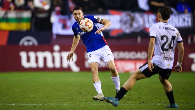 Oscar de Marcos, ante el Logroñés en Copa en Las Gaunas (Foto: Athletic Club).