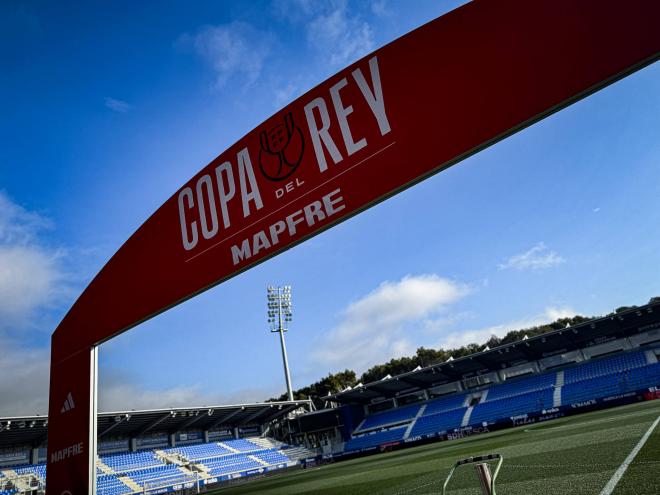 El Alcoraz, preparado para la Copa del Rey (Foto: SD Huesca).