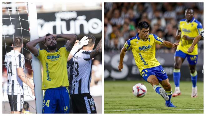 Glauder y Alarcón, con el Cádiz CF (Fotos: LALIGA).