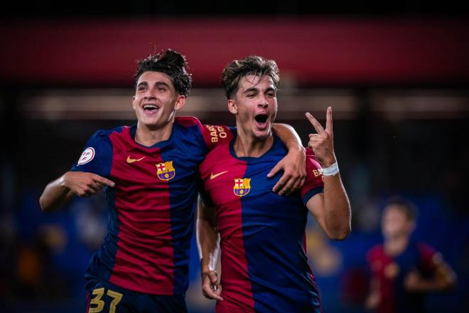 Toni y Guille Fernández, frente al Ourense (FCB)