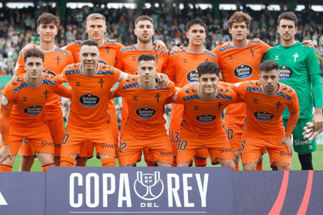 Once titular ante el Racing de Santander en la Copa del Rey (Foto: RC Celta).