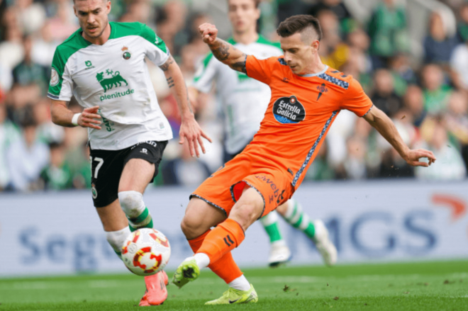 Alfon ante el Racing de Santander (Foto: RC Celta).