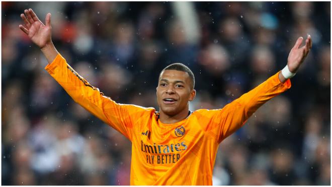 Kylian Mbappé durante el partido en Mestalla contra el Valencia. (Foto: Europa Press)