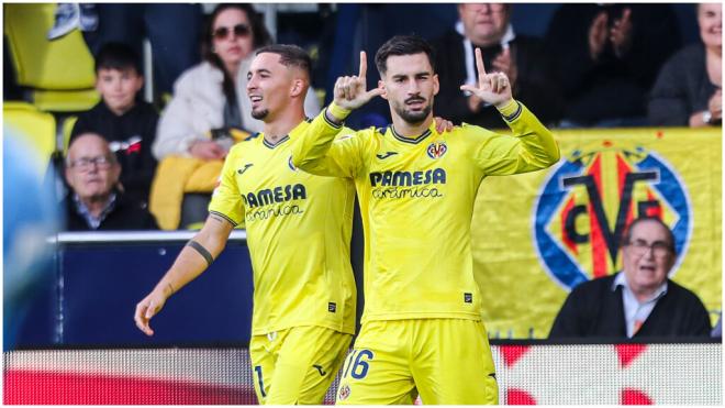 Álex Baena celebrando un gol. (Foto: Europa Press)