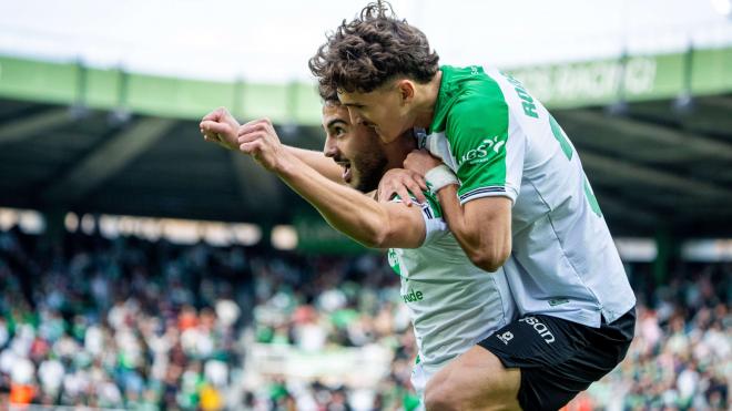 Andrés Martín celebra su gol ante el Celta (Foto: TVG).