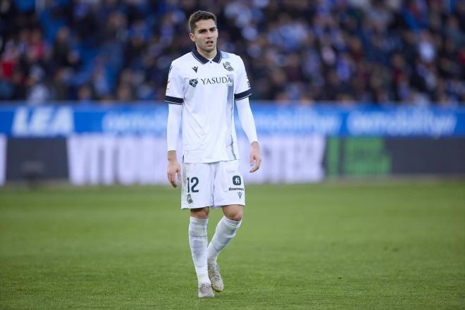 Arsen Zakharyan, durante un partido con la Real Sociedad (Foto: Europa Press).