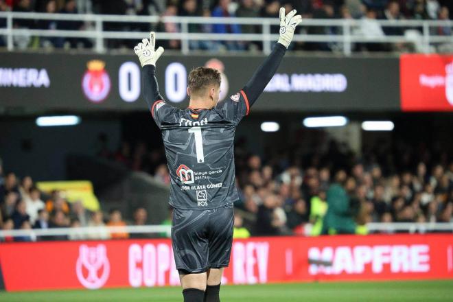 Fran Martínez durante la Deportiva Minera-Real Madrid (Foto: Cordon Press)