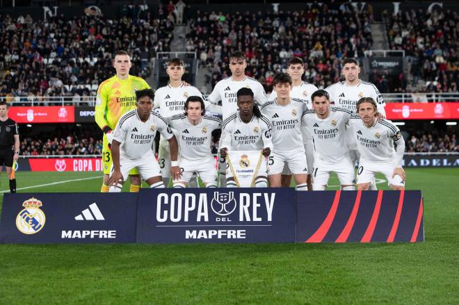 La alineación titular del Real Madrid ante la Deportiva Minera (Foto: Cordon Press)