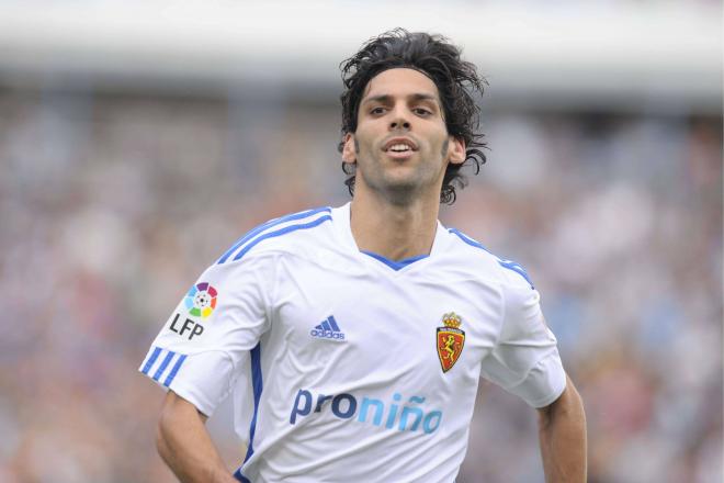 Ángel Lafita, en un partido del Real Zaragoza (FOTO: Cordón Press).