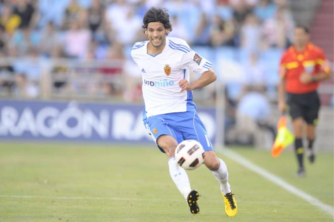 Ángel Lafita, en un partido del Real Zaragoza (FOTO: Cordón Press).