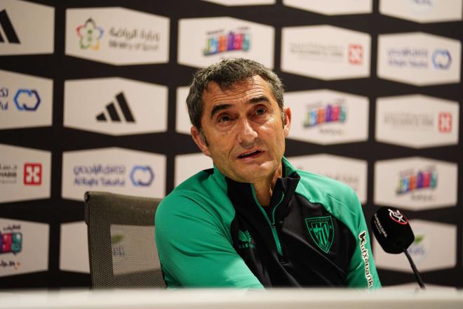 Ernesto Valverde en rueda de prensa (Cordon Press)