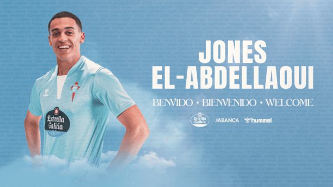 Jones El-Abdellaoui, jugador del Celta (Foto: RC Celta).