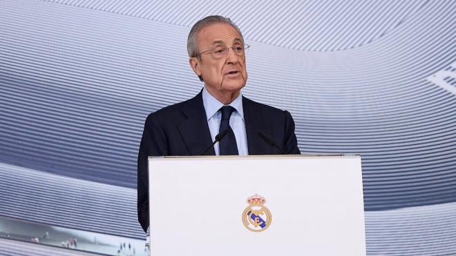 Florentino Pérez, en la reunión de socios (Cordon Press)