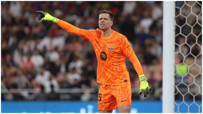 Wojciech Szczesny volvió a ser el portero titular en el once del Barcelona (foto: Cordon Press).