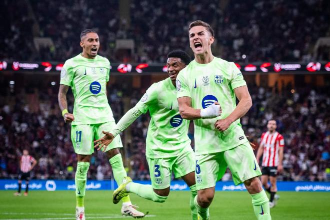 Gol de Gavi al Athletic Club en la semifinal de la Supercopa.