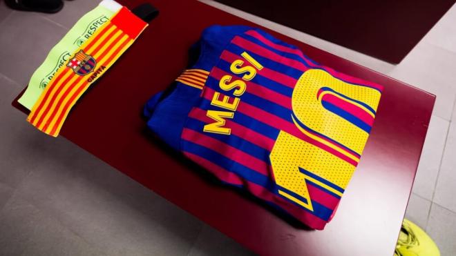 La taquilla de Leo Messi en el Camp Nou (Instagram: @leomessi)